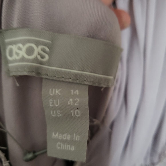 Asos maternity lace insert pleated midi dress gown - Picture 9 of 13